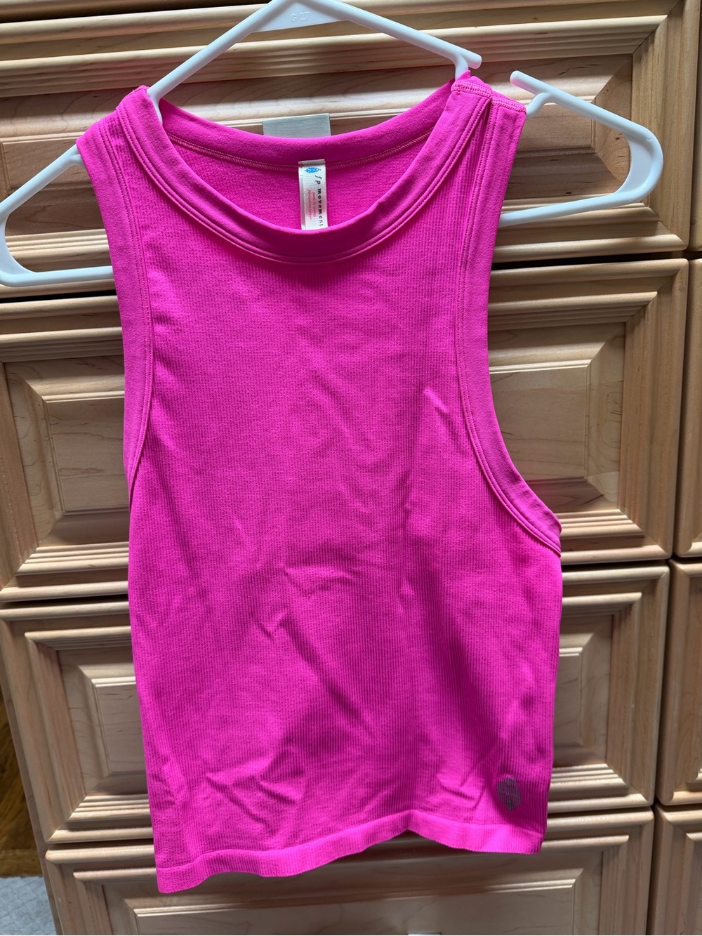 FP Movement Women’s Sleeveless Ribbed Tank Top - Bright Pink